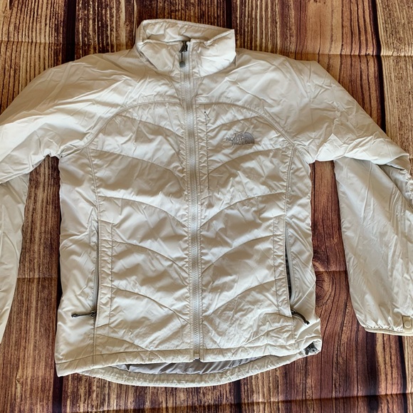 SOLD ✅ The North Face Women's Long Sleeve Full Zip High Neck Ivory Jacket Sz: M - Picture 2 of 14